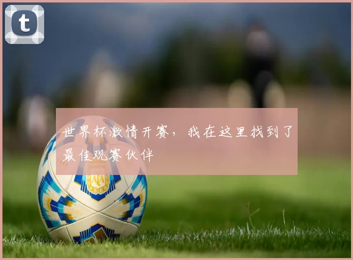 世界杯激情开赛，我在这里找到了最佳观赛伙伴