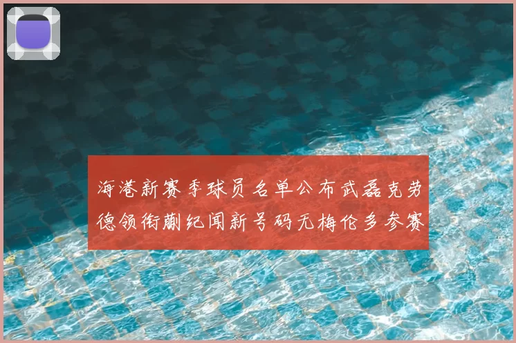 海港新赛季球员名单公布武磊克劳德领衔蒯纪闻新号码无梅伦多参赛