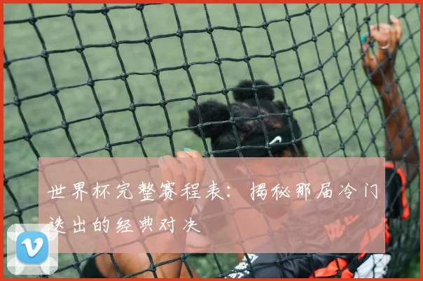 世界杯完整赛程表：揭秘那届冷门迭出的经典对决