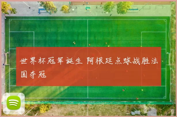 世界杯冠军诞生 阿根廷点球战胜法国夺冠